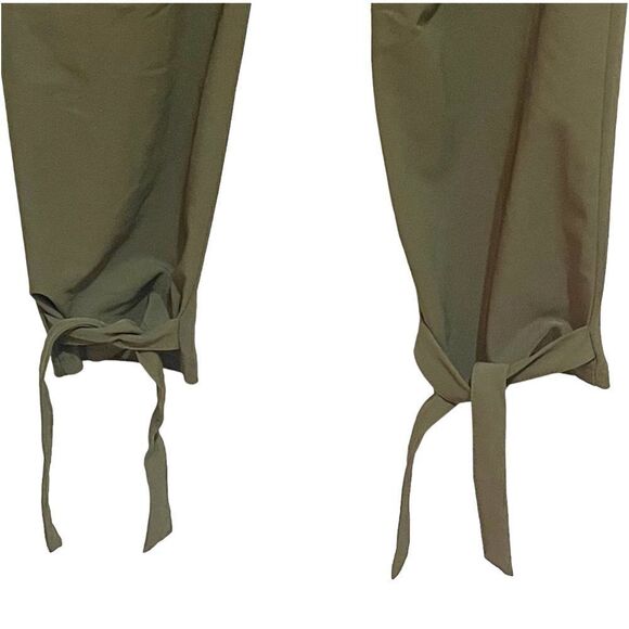 Grace Karin High Waist Belted Bow Tie Paper Bag Tie Ankle Pants - Picture 11 of 16